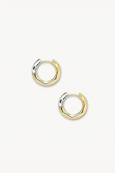 MACHETE Petite Wavy Mixed Metal Hoops