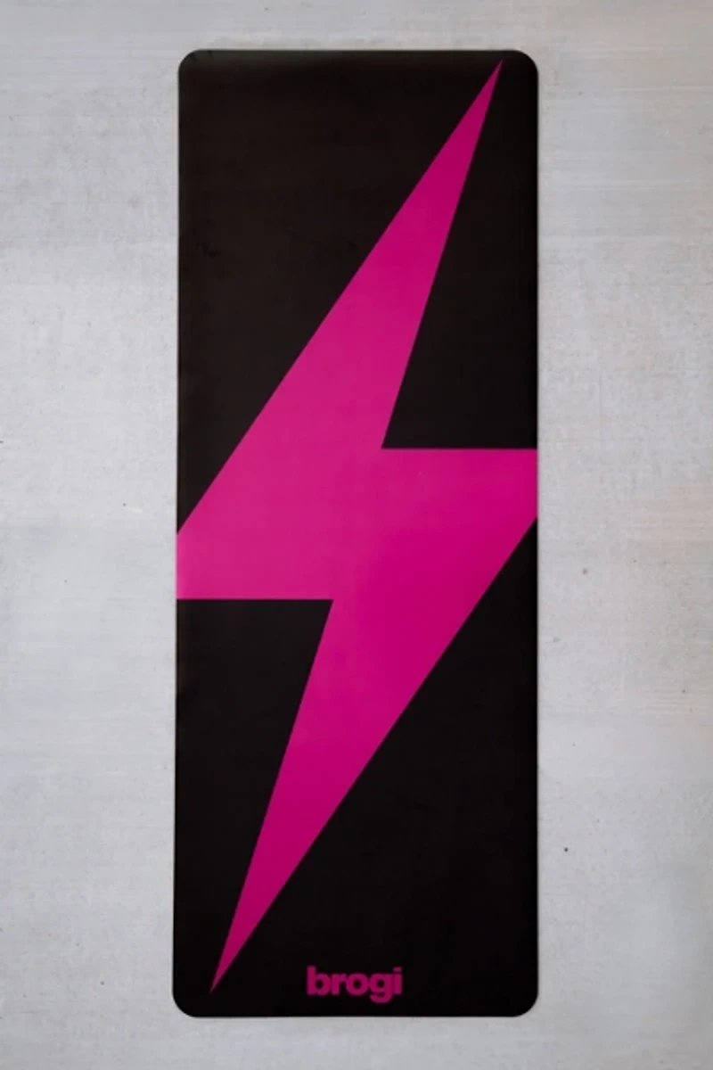 Brogi Yoga Lightning Bolt Rubber Yoga Mat