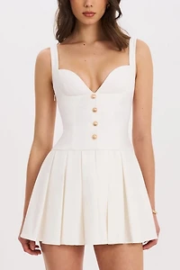 Miss Circle Tala Pleated Preppy Mini Dress