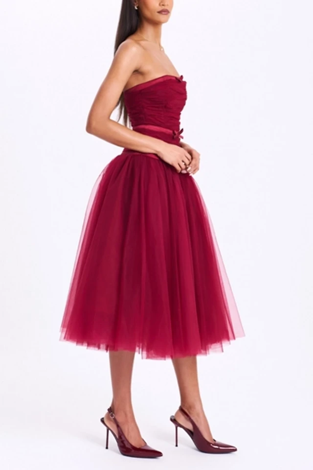 celandine strapless smocked drop-waist midi dress Celandine Strapless Smocked Drop-Waist Maxi Dress In Kelly - 69% Off