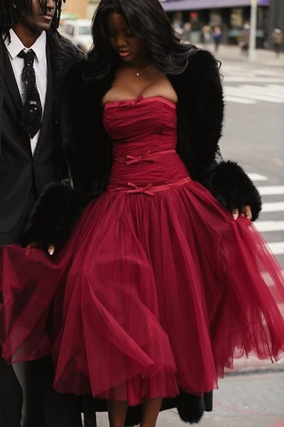 Miss Circle Mabel Drop Waist Midi Dress