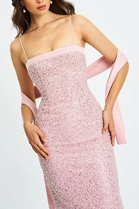 Miss Circle Raizel Crystal Beaded Dress