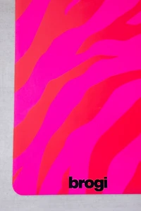 Brogi Yoga Hot Pink Zebra Rubber Yoga Mat