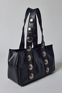 BDG Mara Studded Faux Leather Tote Bag