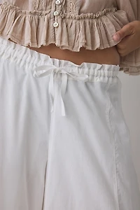 Kimchi Blue Pinky Promise Lace Trim Wide Leg Pant