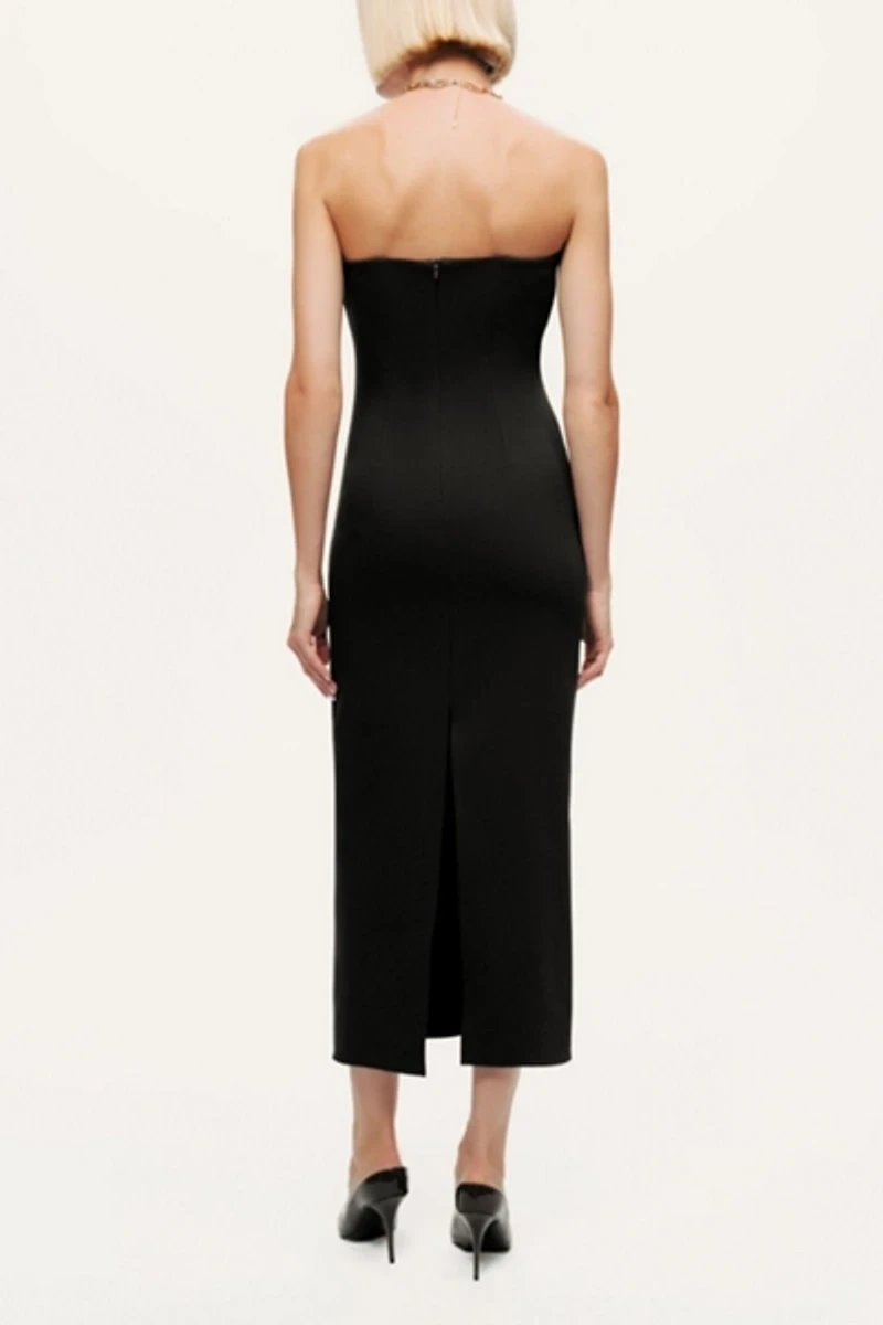 Nocturne Strapless Sweetheart Midi Pencil Dress