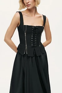 Nocturne Laced Corset Maxi Dress