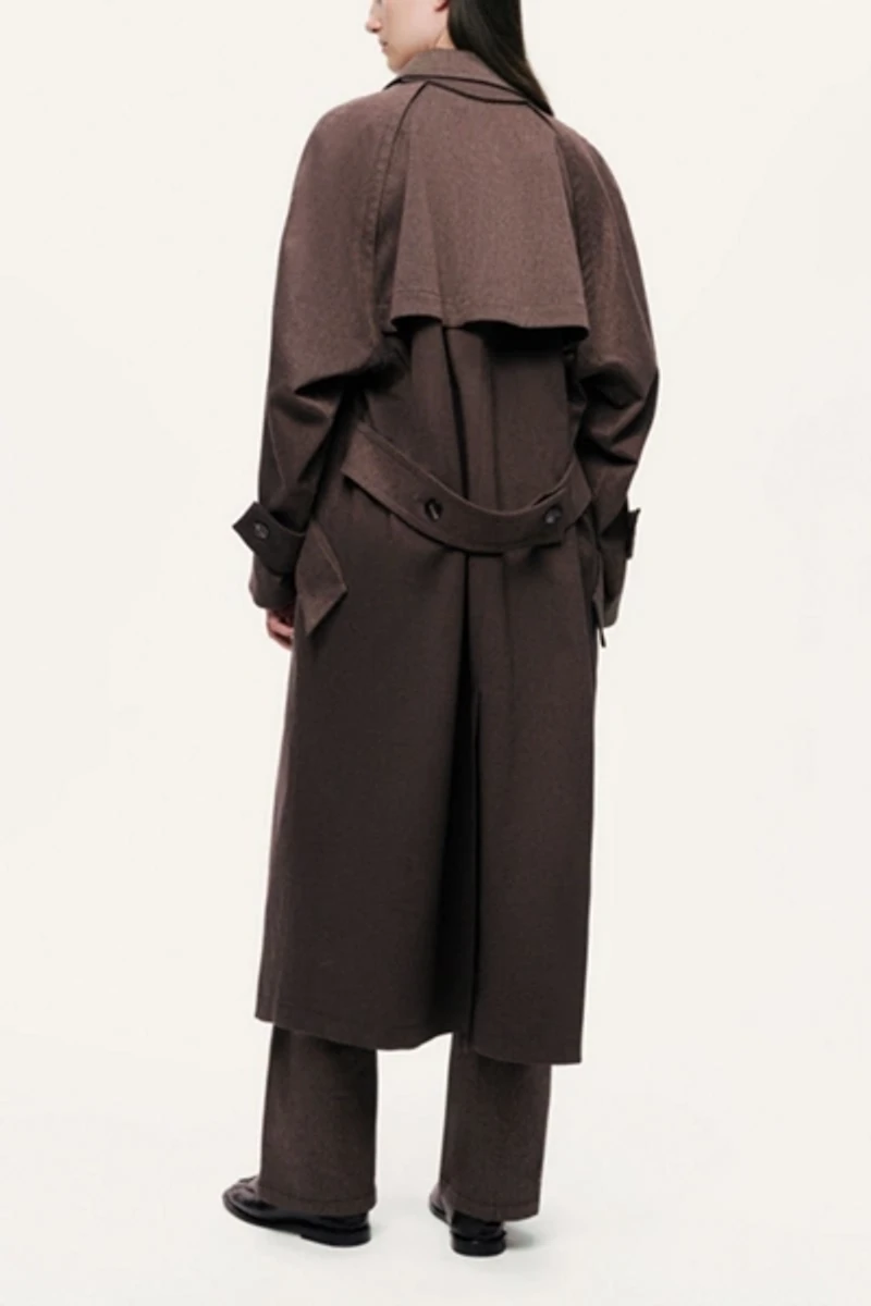 Nocturne Single-Breasted Trench Coat