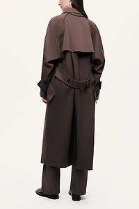 Nocturne Single-Breasted Trench Coat