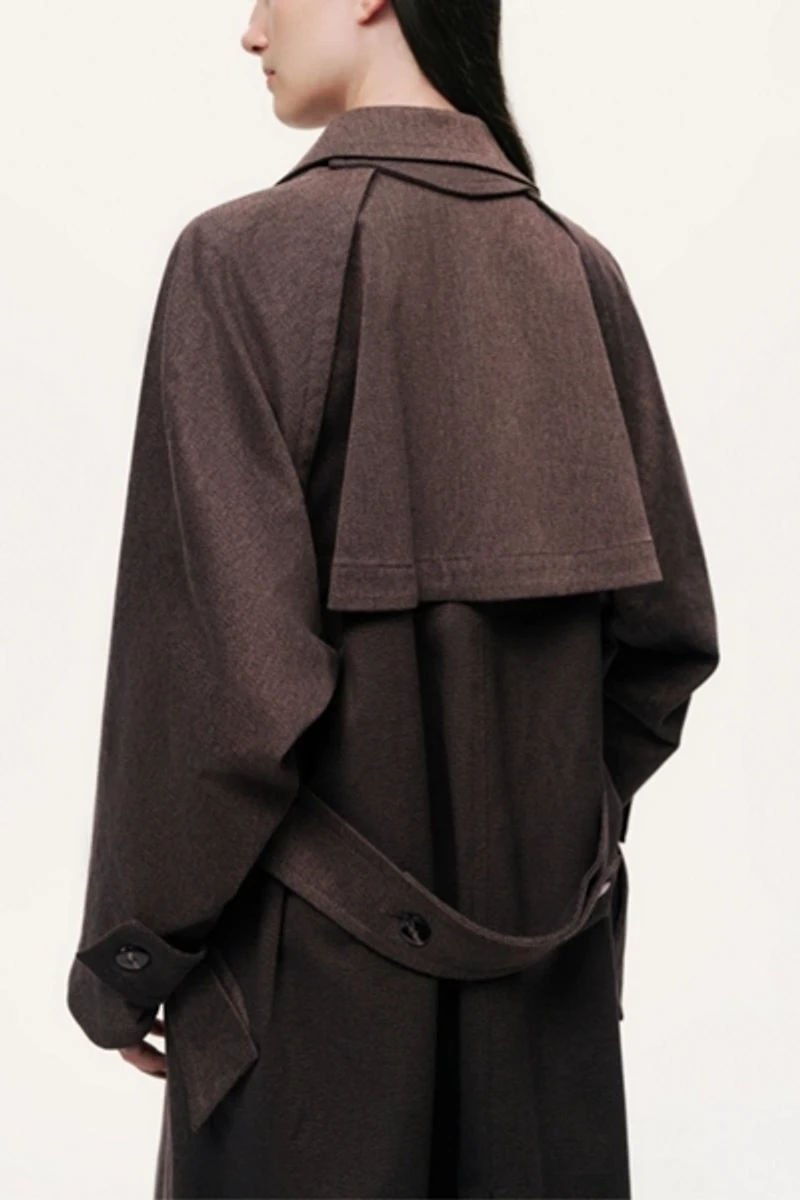 Nocturne Single-Breasted Trench Coat