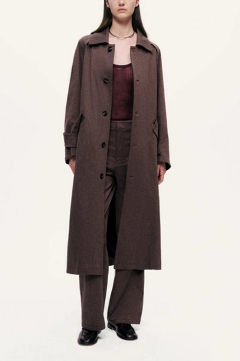 Nocturne Single-Breasted Trench Coat