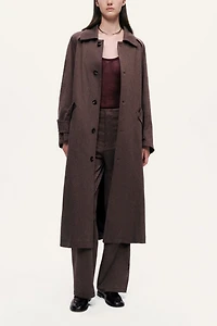 Nocturne Single-Breasted Trench Coat