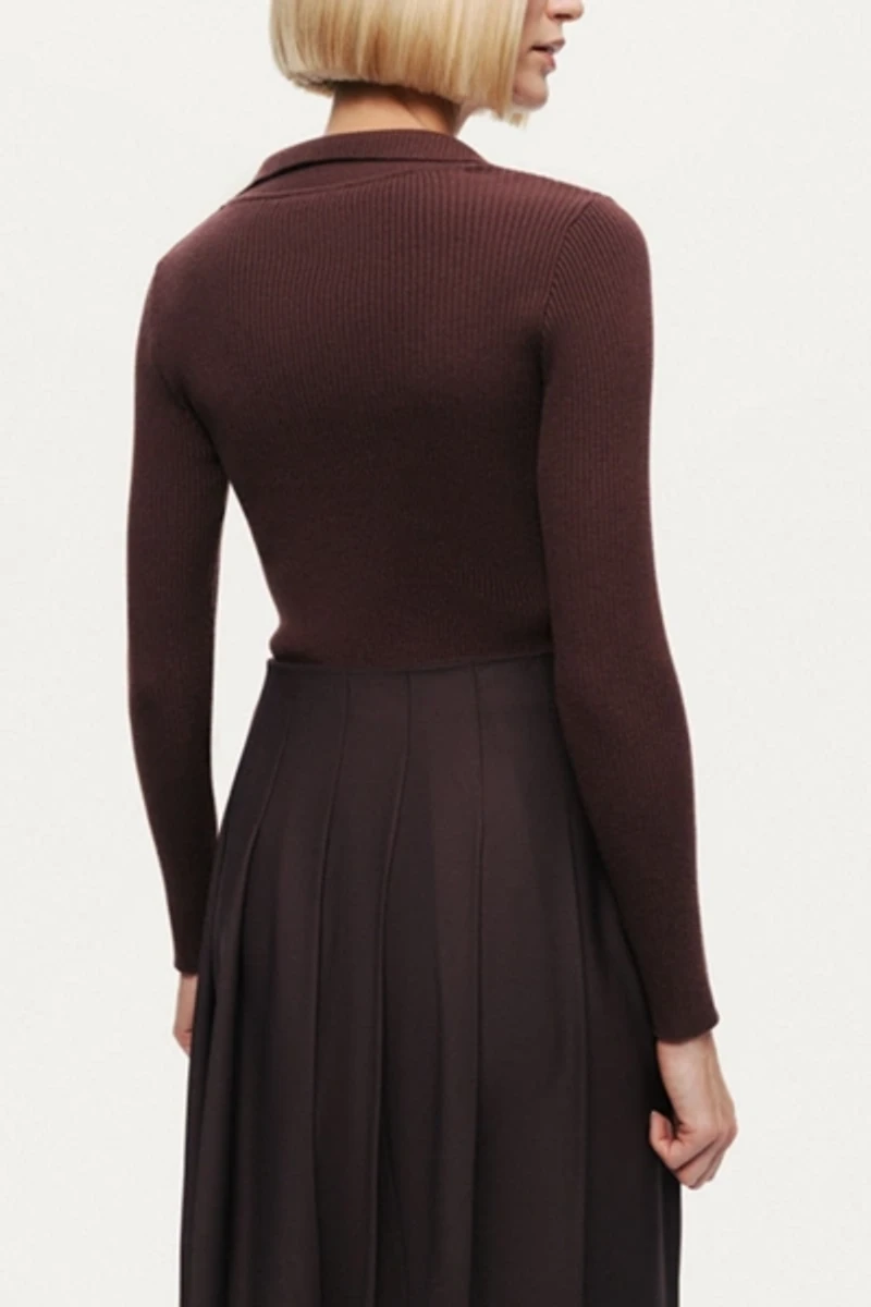 Nocturne Belted Pleated Maxi Skirt