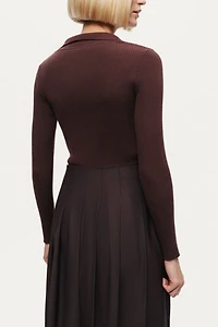 Nocturne Belted Pleated Maxi Skirt