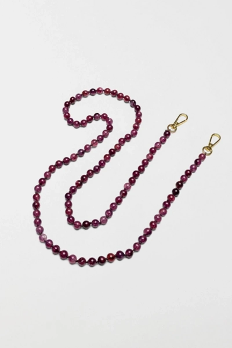 Cordée Cases Scarlett iPhone Case + Beaded Crossbody Chain Set