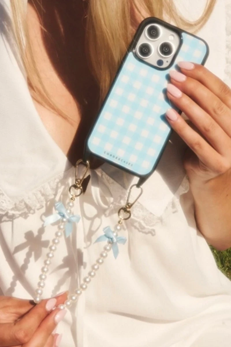 Cordée Cases Gingham Darling iPhone Case + Wristlet Set