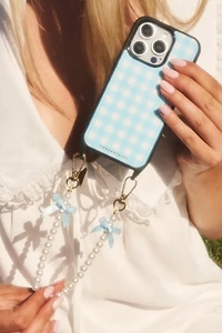 Cordée Cases Gingham Darling iPhone Case + Wristlet Set