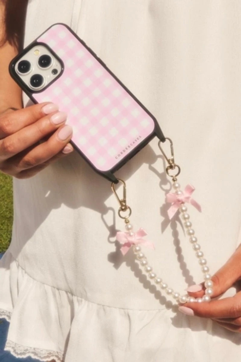 Cordée Cases Gingham Darling iPhone Case + Wristlet Set