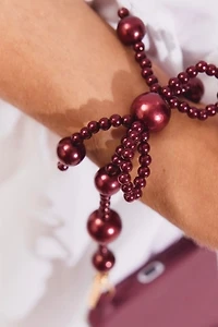 Cordée Cases Burgundy Bow Phone Wristlet