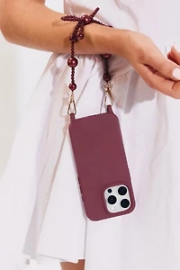 Cordée Cases Burgundy Bow Phone Wristlet
