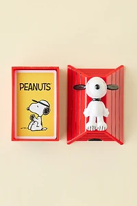 Peanuts Snoopy Dog House Playing Card Deck & Holder Set