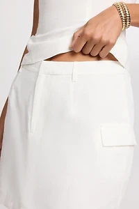 Onia Linen Utility Mini Skirt