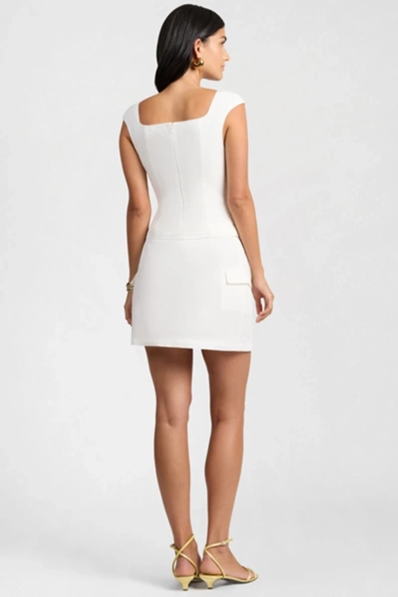 Onia Linen Utility Mini Skirt