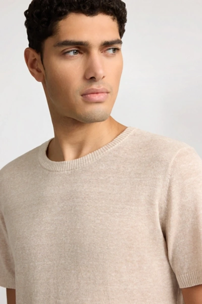 Onia Linen Knit Tee Shirt