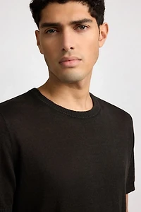 Onia Linen Knit Tee Shirt