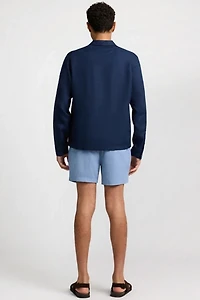 Onia Linen Long Sleeve Popover Shirt