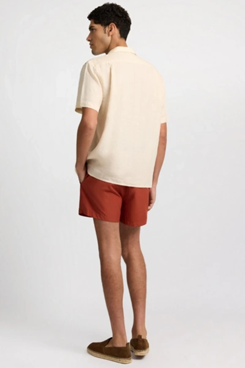 Onia Linen Pintuck Camp Shirt
