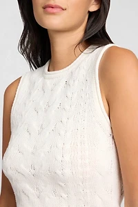 Onia Linen Cable Knit Tank