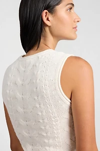 Onia Linen Cable Knit Tank