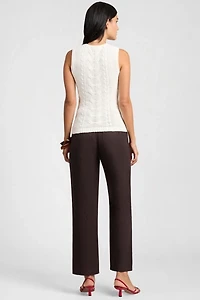 Onia Linen Cable Knit Tank