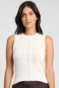 Onia Linen Cable Knit Tank