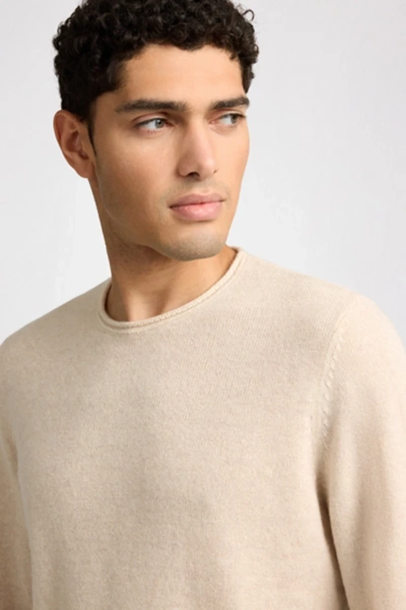 Onia Linen Cashmere Rollneck Sweater