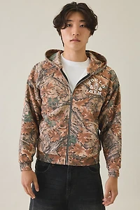World Gym Graphic Camo Zip-Up Hoodie Sweatshirt