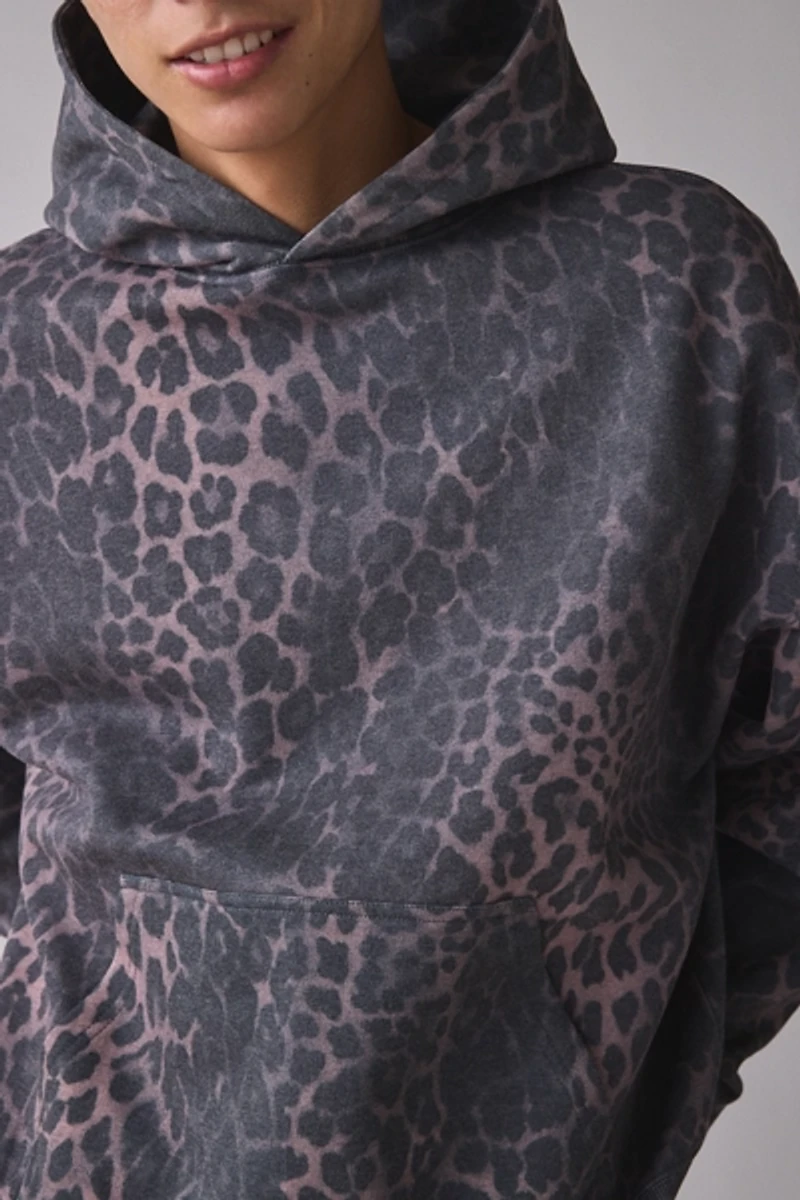 Leopard Print Hoodie Sweatshirt