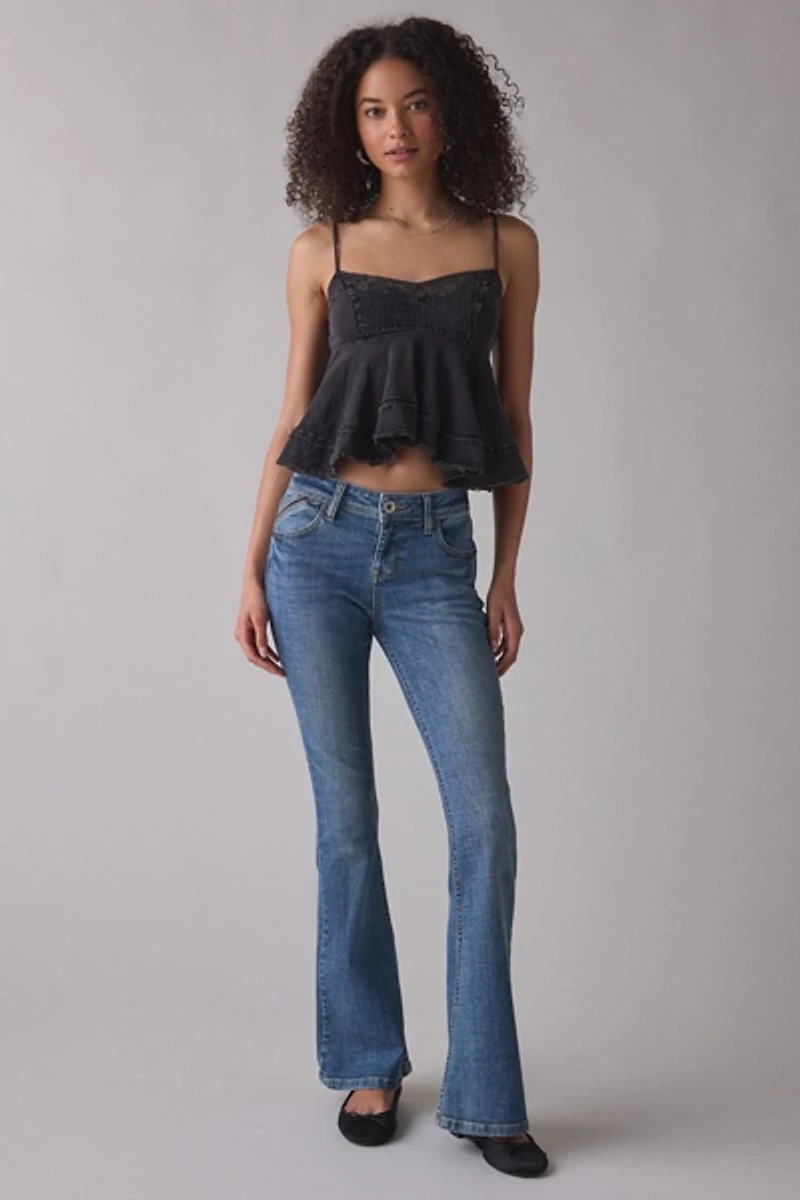 UO Luckiest One Lace Trim Babydoll Cami