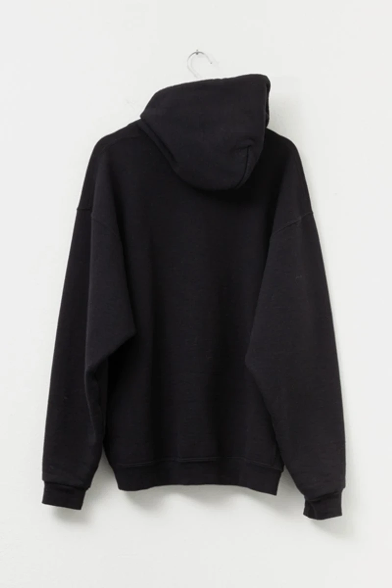 Vintage Y2K Russell Athletic Black Zipper Hoodie Sweatshirt