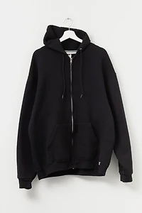 Vintage Y2K Russell Athletic Black Zipper Hoodie Sweatshirt