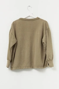 Vintage 1960s Distressed Cotton Crewneck Sweatshirt