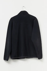 Vintage 1990s Columbia Black Zipper Fleece Velcro Pocket