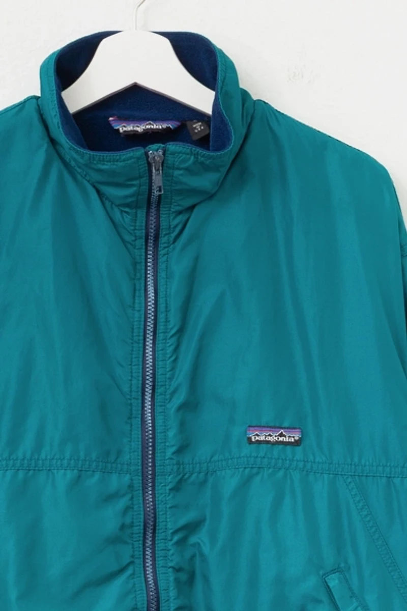 Vintage 1990s Patagonia Fleece Lined Nylon Shell Jacket Made in USA