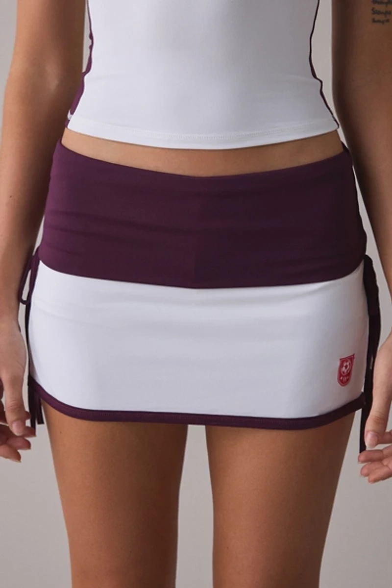Out From Under Free Kick Side-Tie Mini Skort