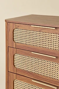 Mabel Rattan 3-Drawer Dresser
