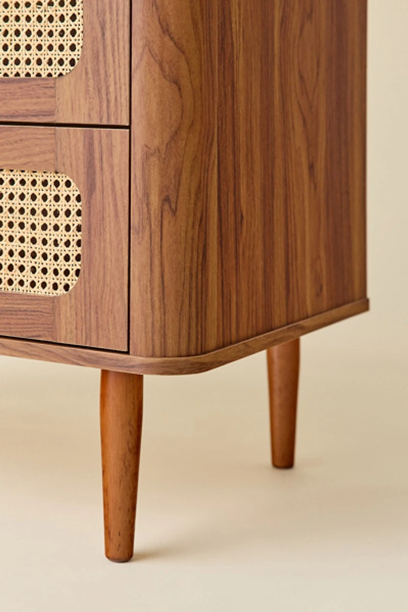 Mabel Rattan 3-Drawer Dresser
