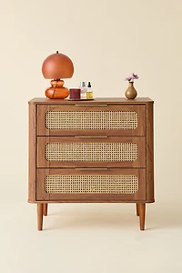 Mabel Rattan 3-Drawer Dresser