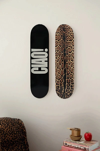 Manic Cherry Ciao x Leopard Skateboard Wall Art Set