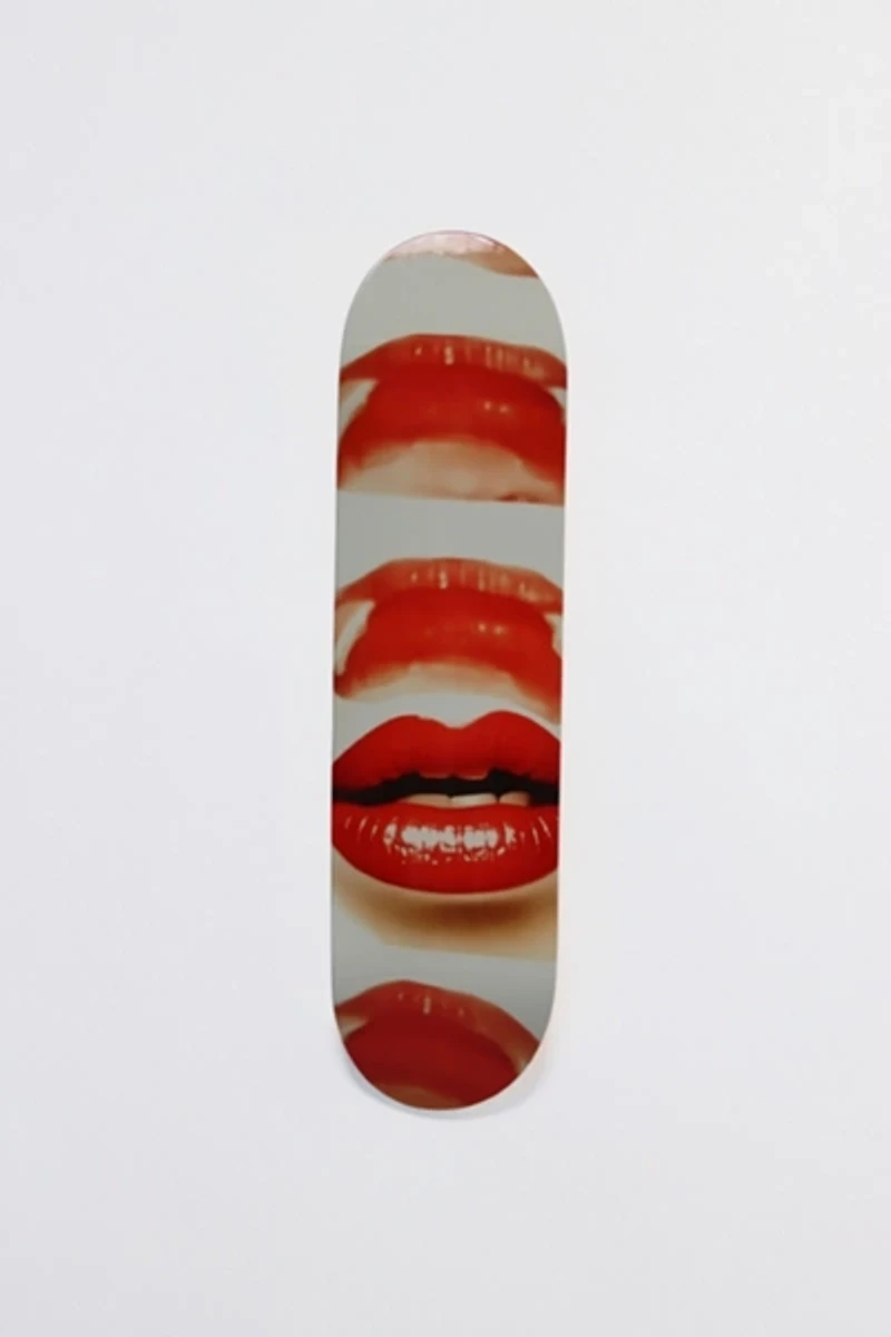 Manic Cherry LIPS Skateboard Wall Art